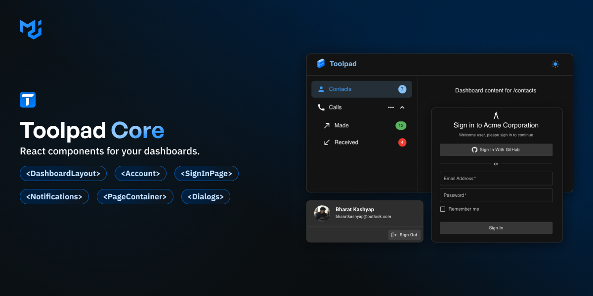 MUI public app for tracking KPIs